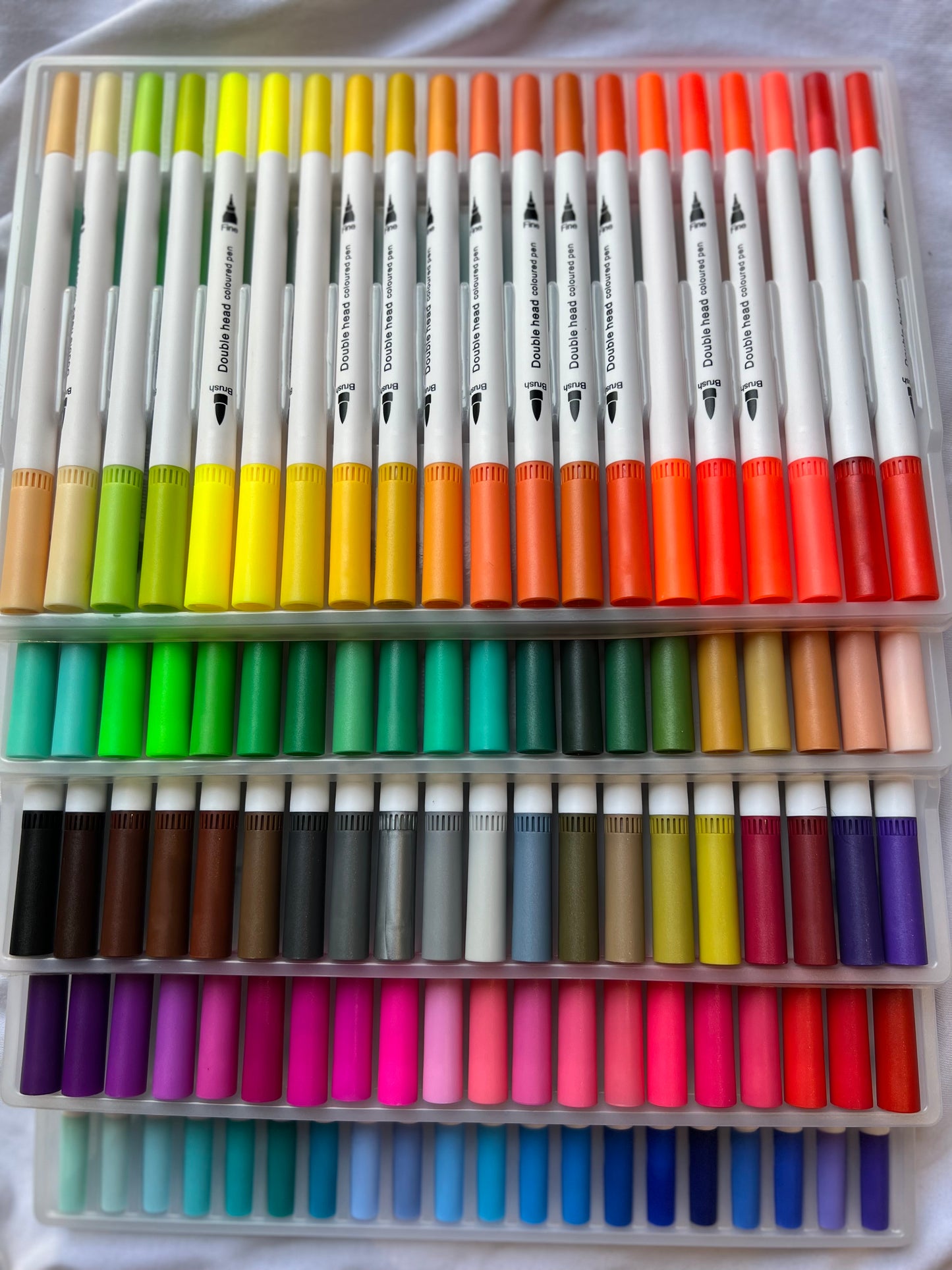 100 dual tip brush pen available in vibrant colors at point blank