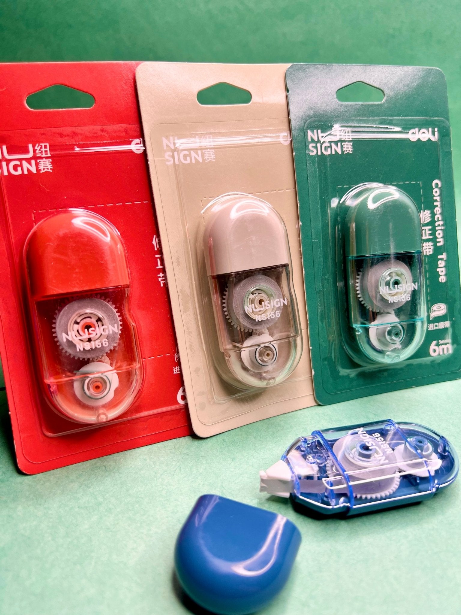 Aesthetic Stationery Product Candy Color Detachable Correction Tape For Pens, Effortless No Drying Time.